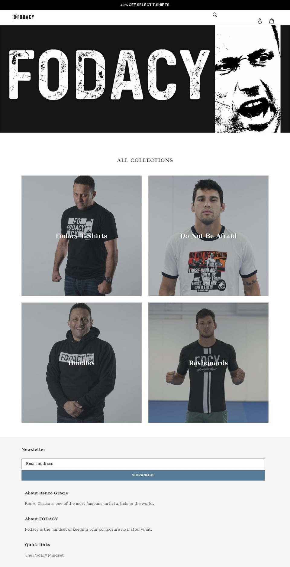 fodacy.com shopify website screenshot