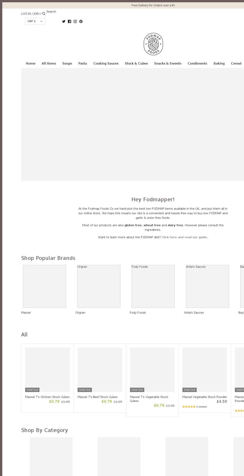 fodmap-foods.co.uk shopify website screenshot