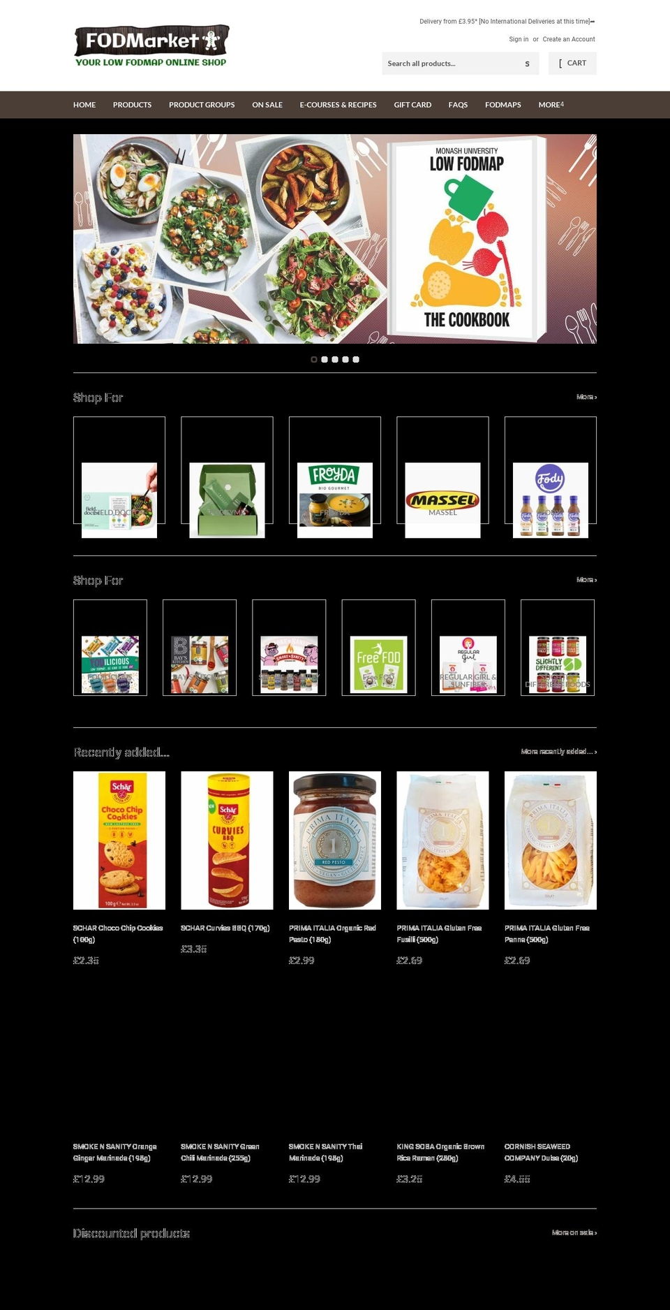 fodmarket.co.uk shopify website screenshot