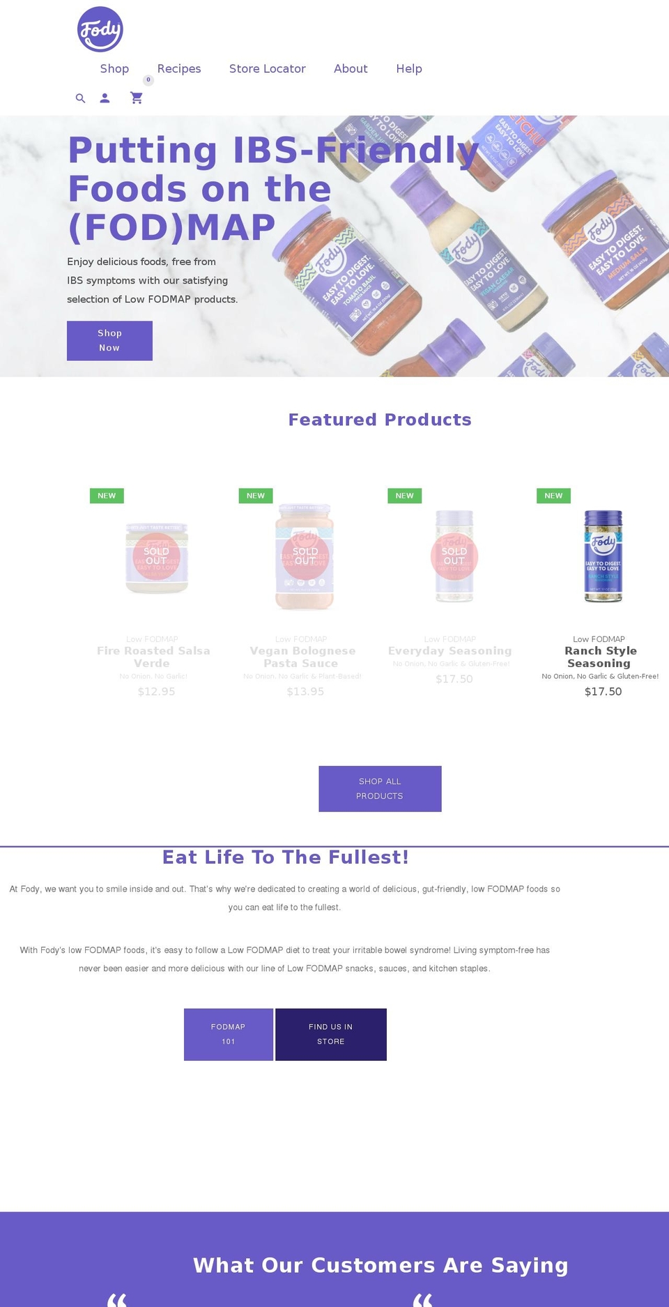 fodyfoods.com.au shopify website screenshot