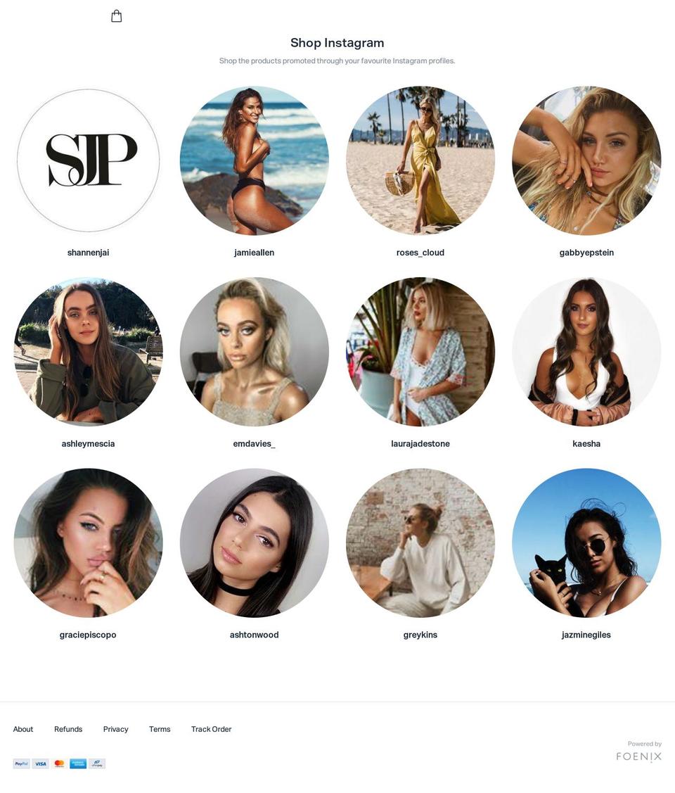 foenixshop.com shopify website screenshot
