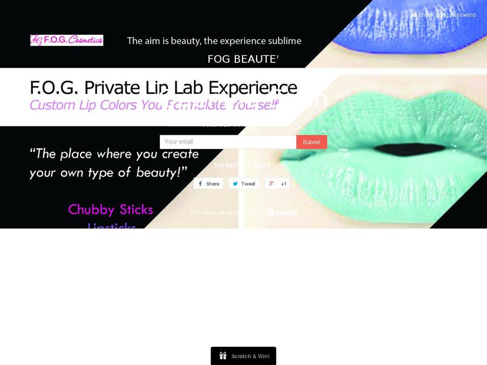 fogbeaute.com shopify website screenshot