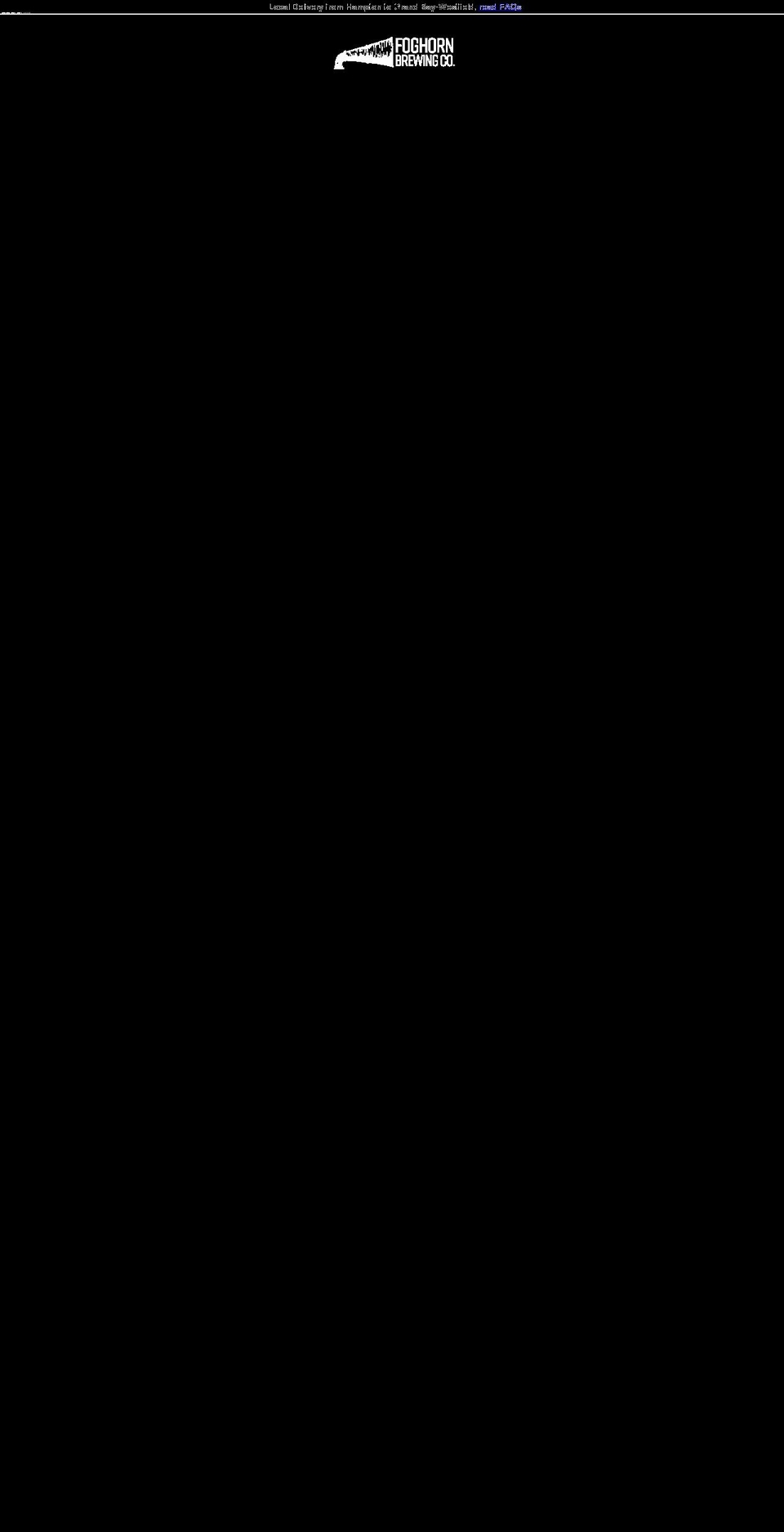 foghorn-brewing-co.myshopify.com shopify website screenshot