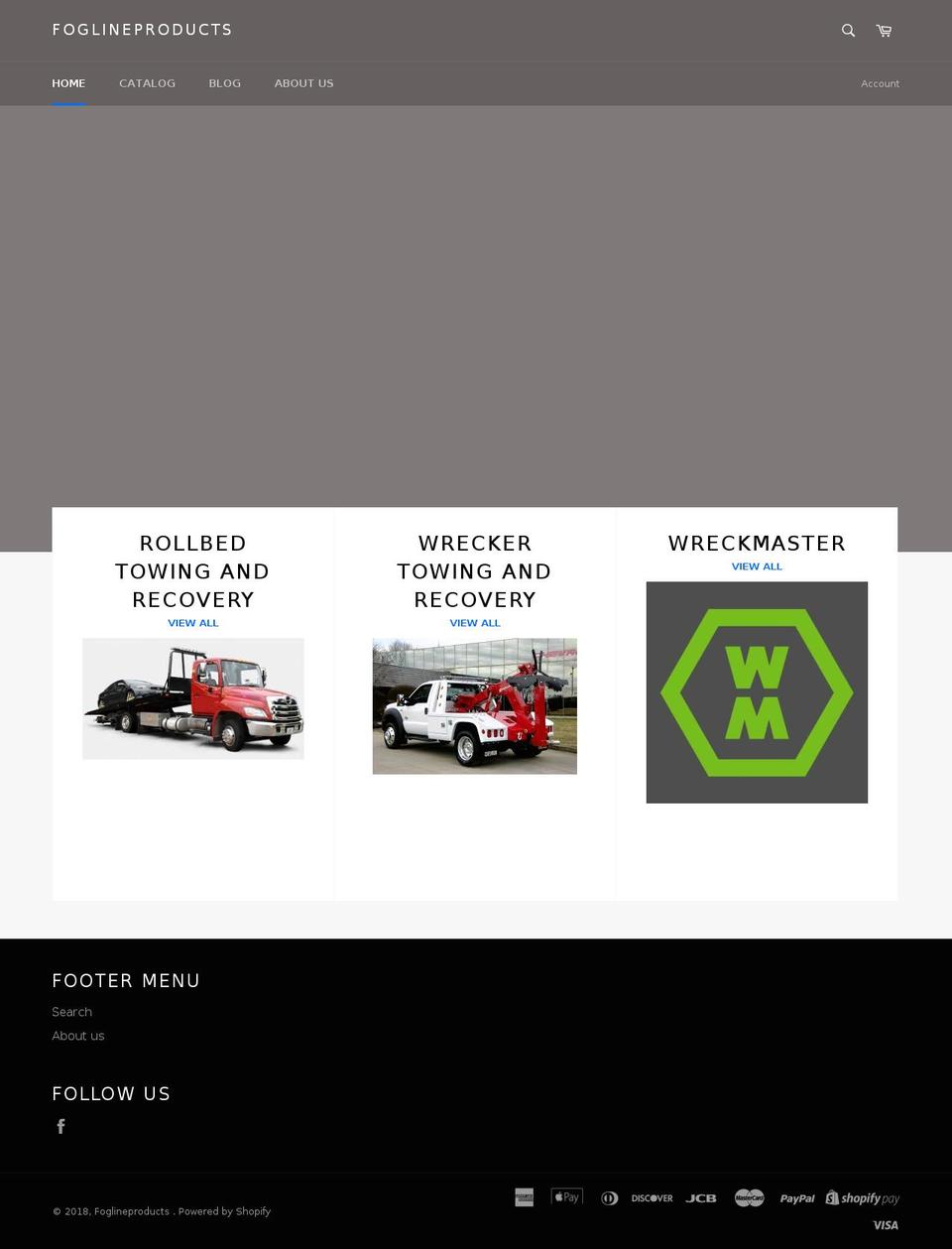 foglineproducts.com shopify website screenshot