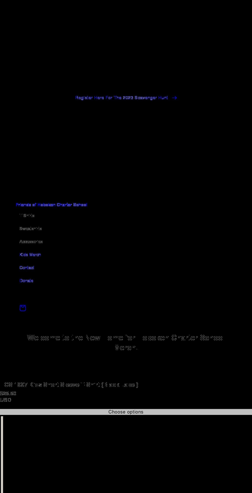 fohcs.org shopify website screenshot