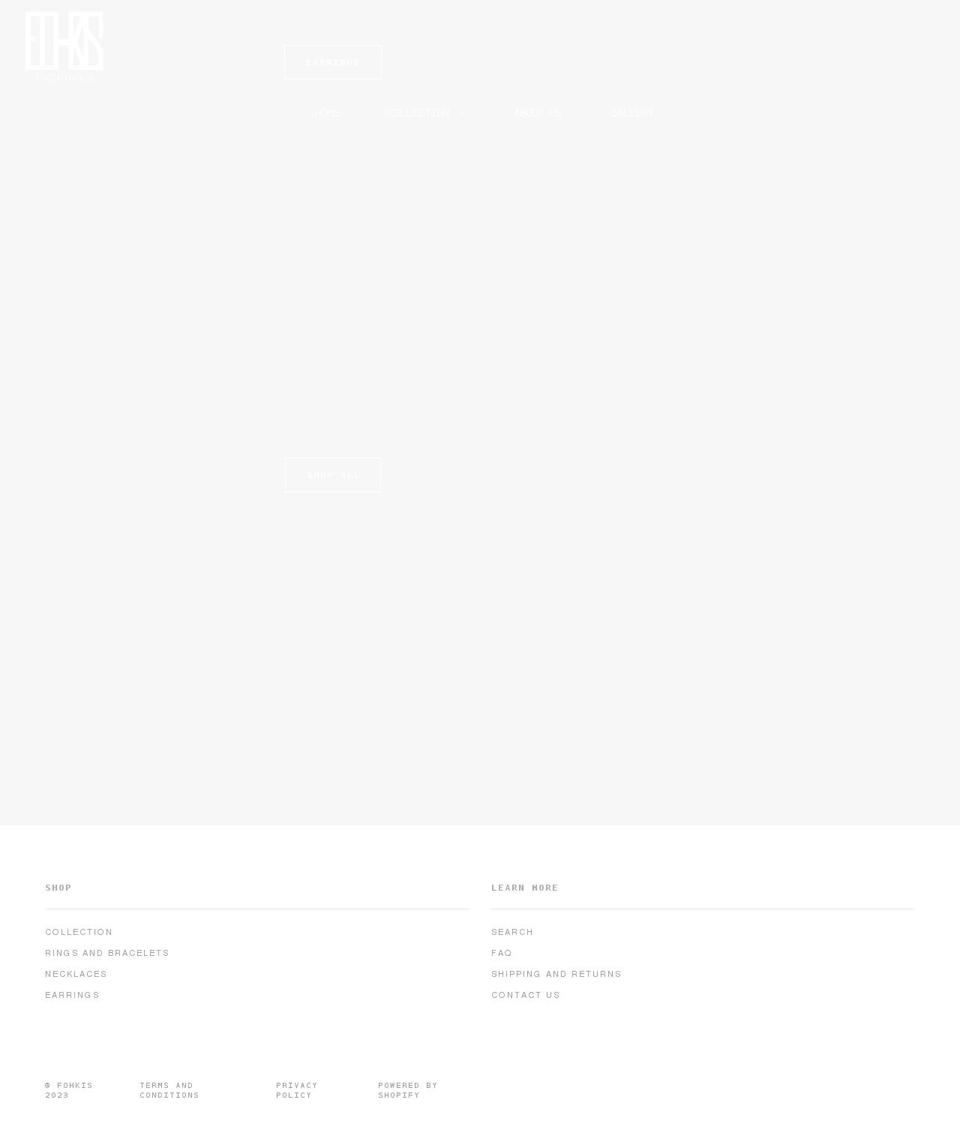 fohkis.com shopify website screenshot