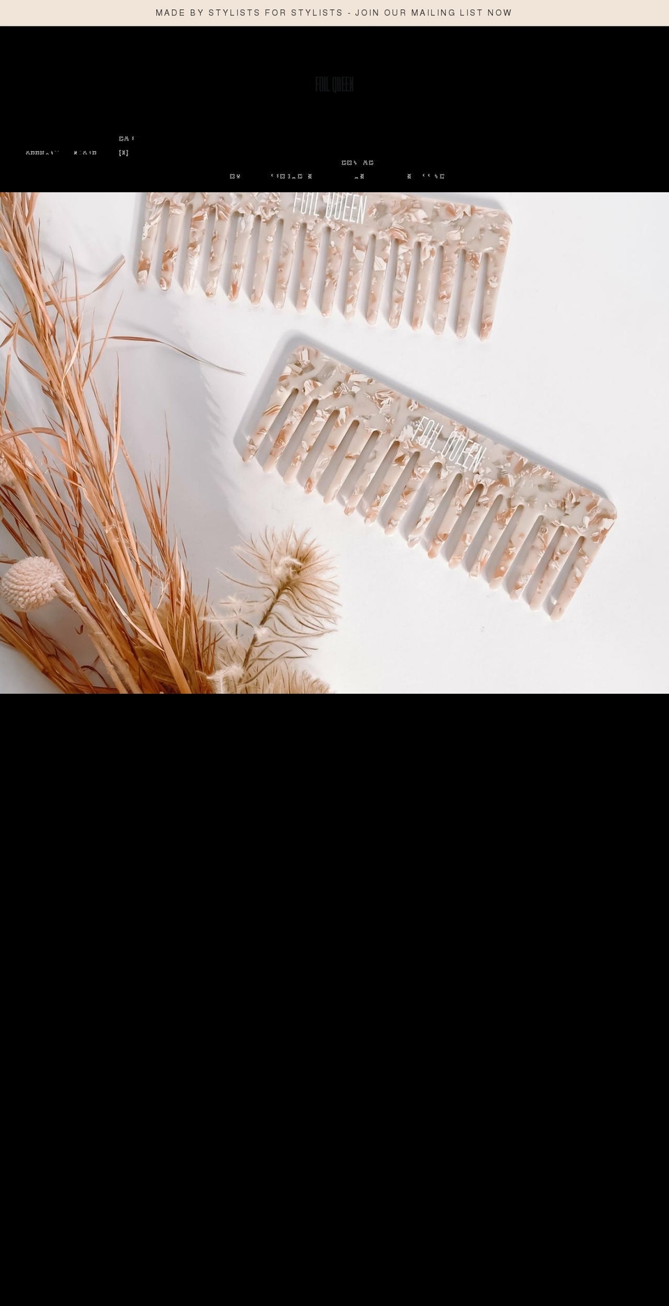 foilqueenfoils.com shopify website screenshot