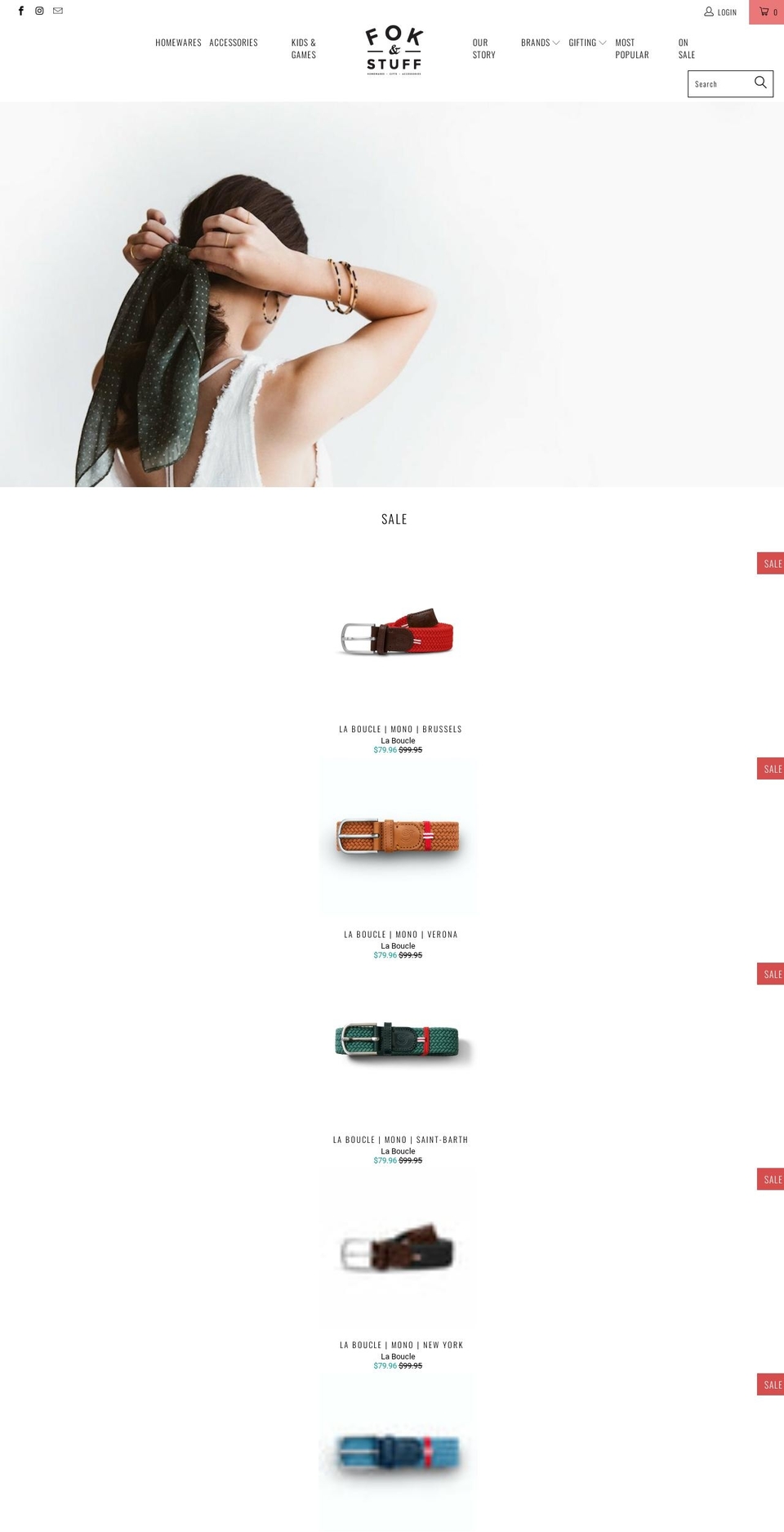 fokandstuff.com shopify website screenshot