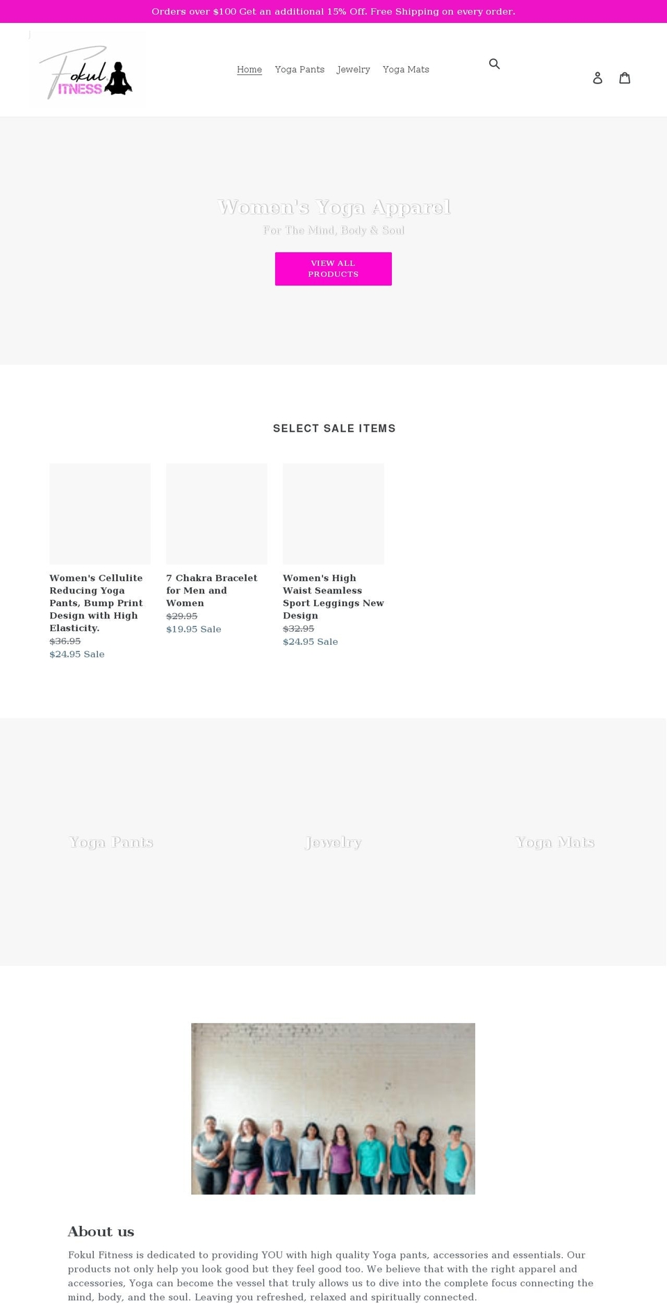 fokulfitness.com shopify website screenshot