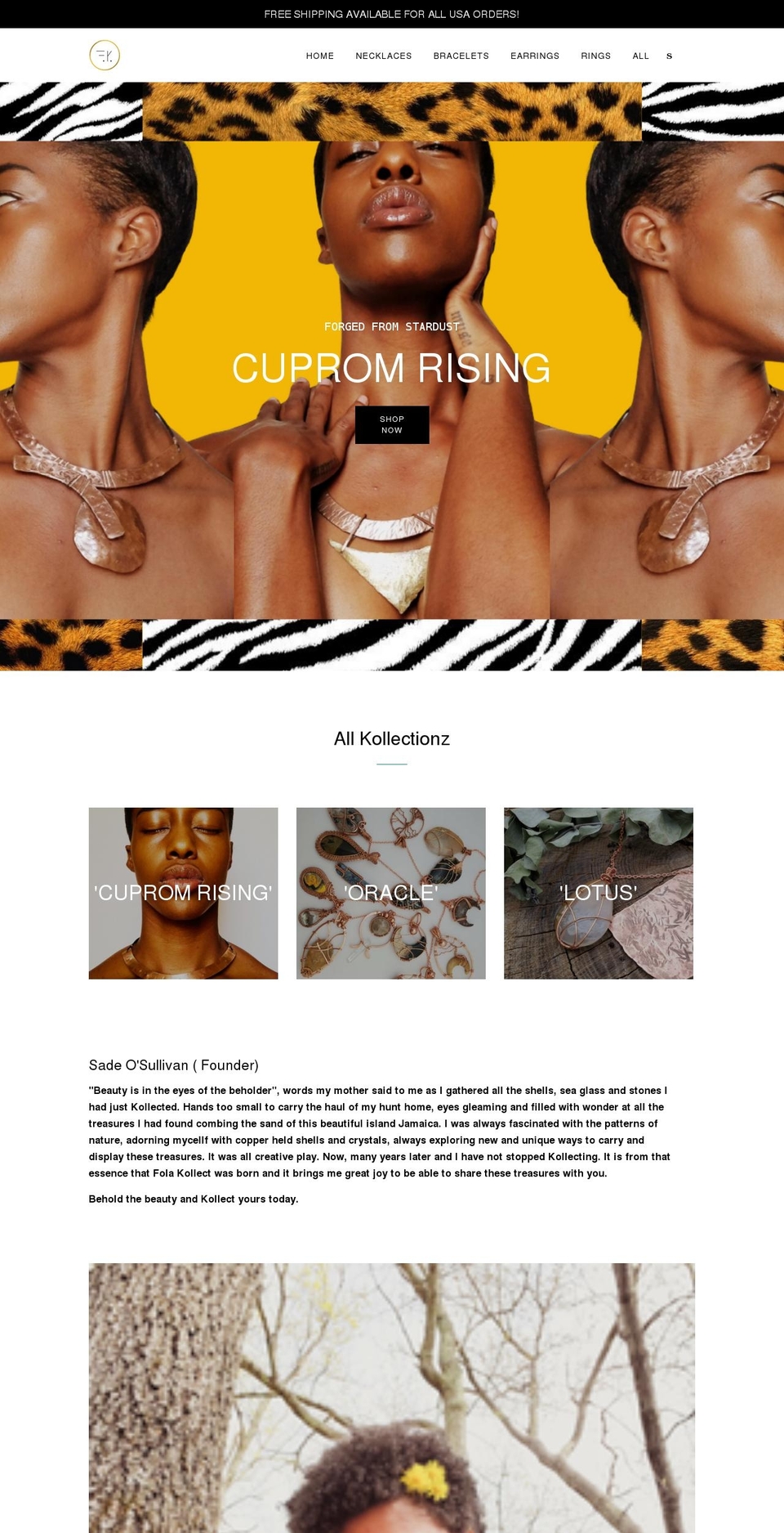 folakollect.com shopify website screenshot