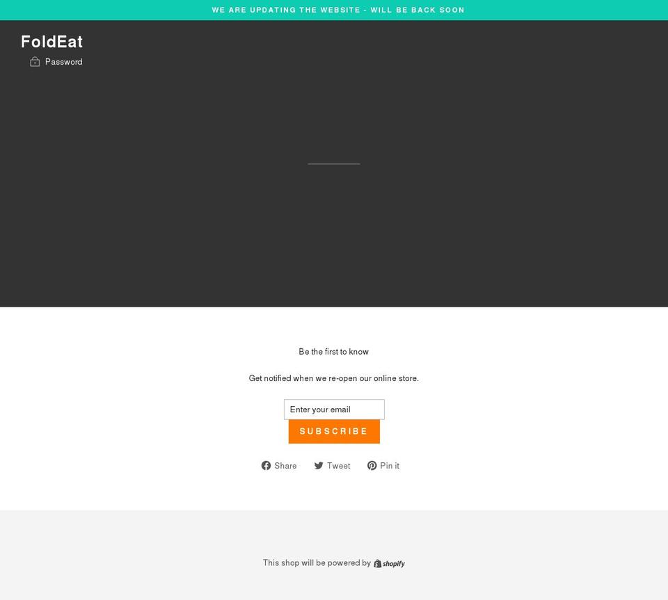 foldeat.com shopify website screenshot