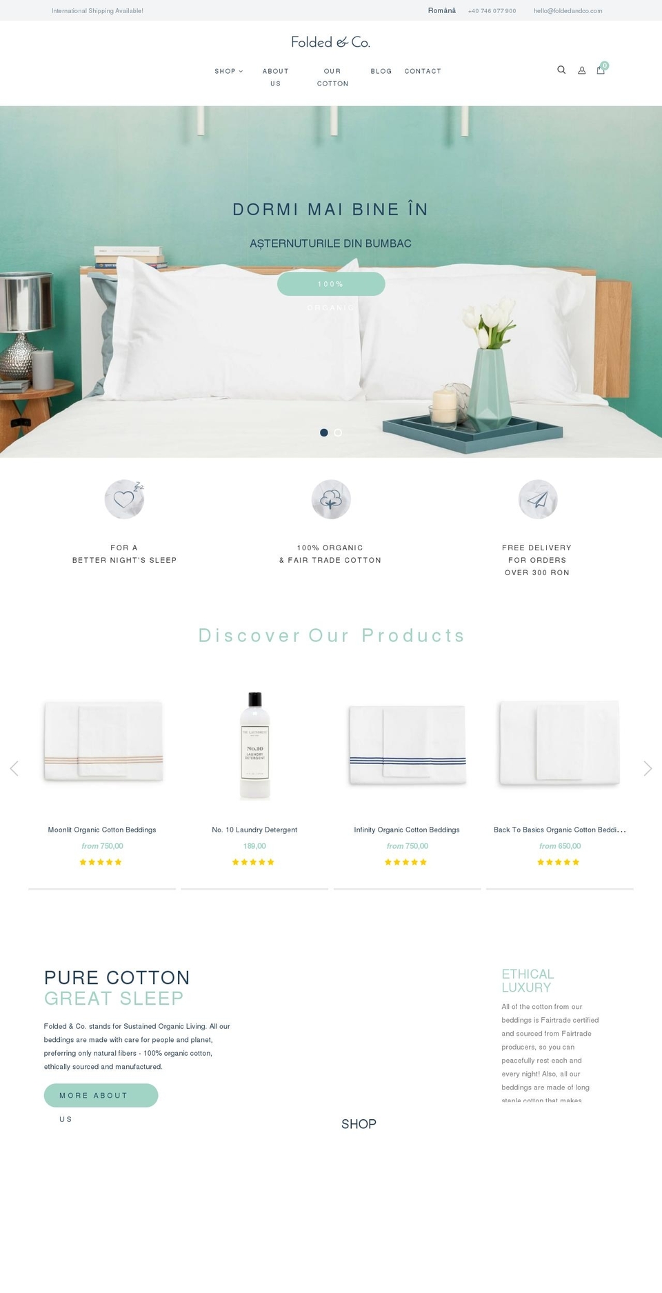 foldedandco.com — Shopify storefront screenshot