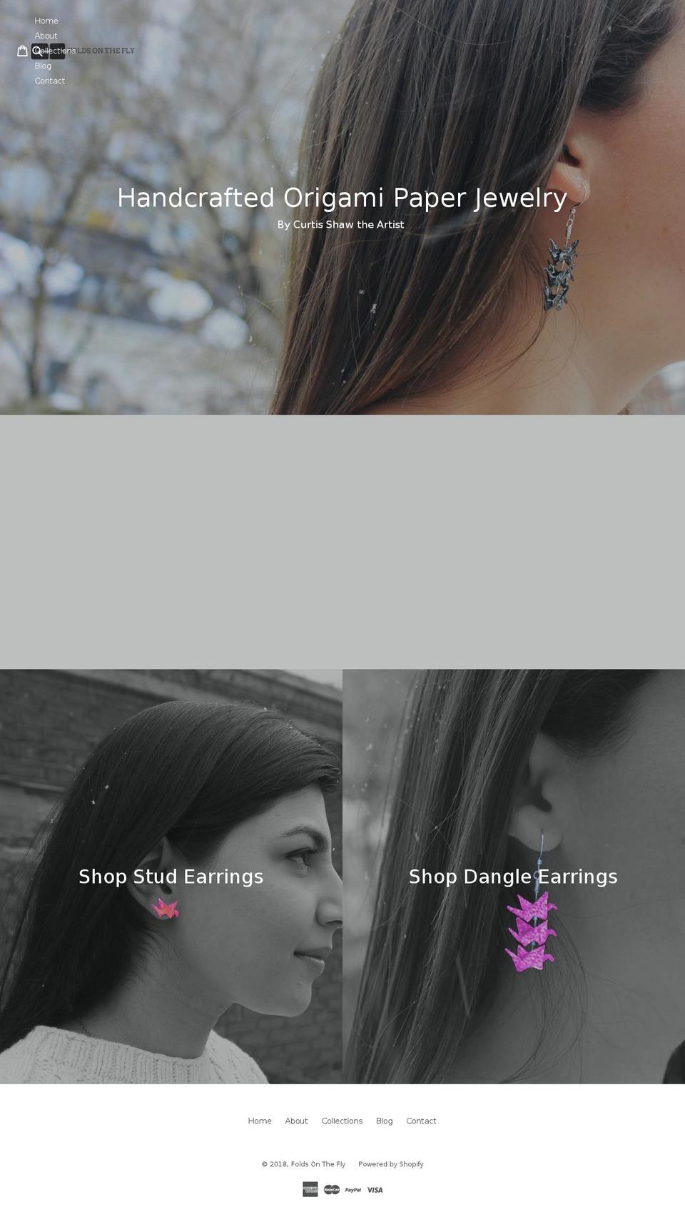 foldsonthefly.com — Shopify storefront screenshot
