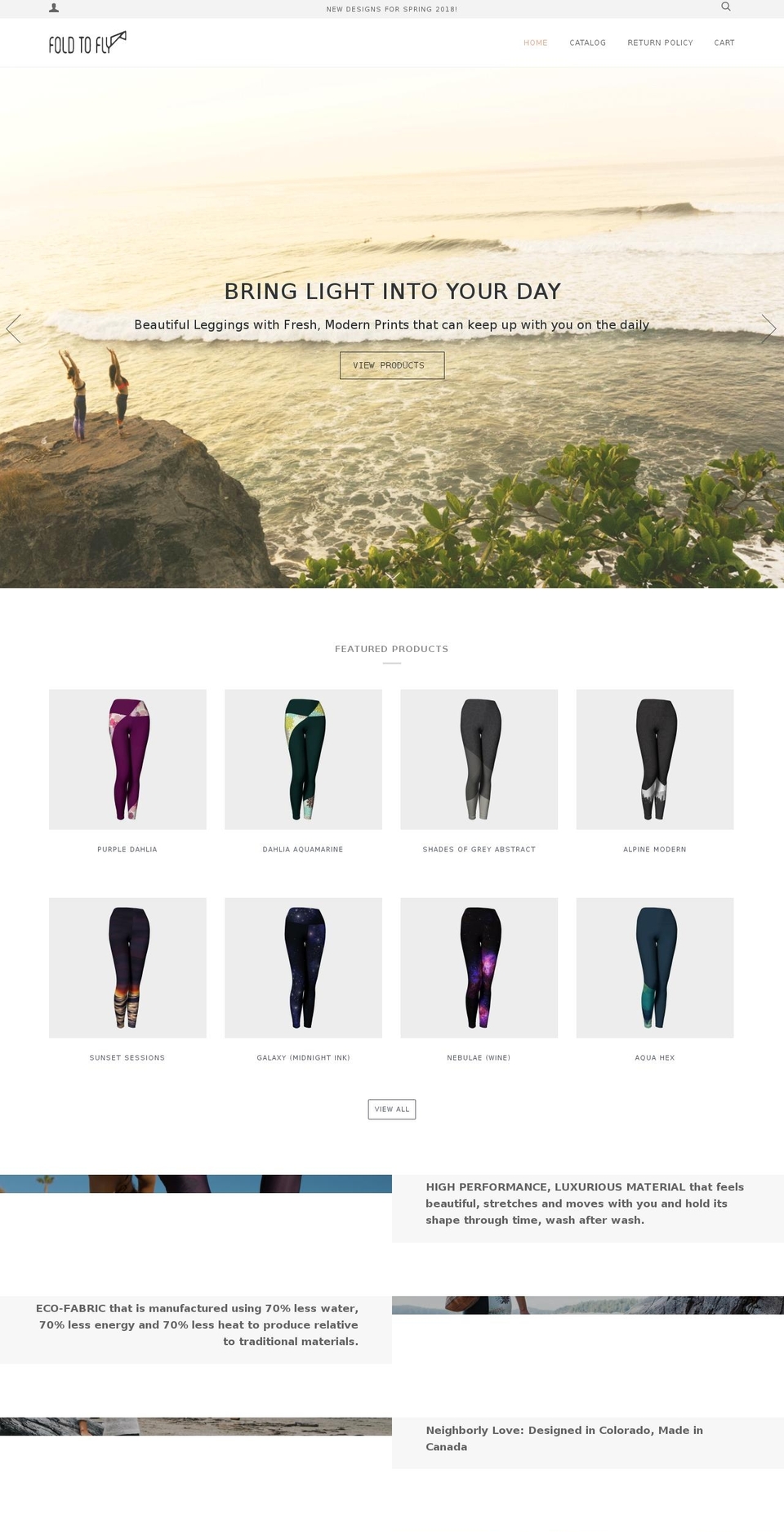 foldtofly.com — Shopify storefront screenshot