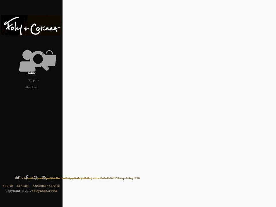 foleyandcorinna.com shopify website screenshot