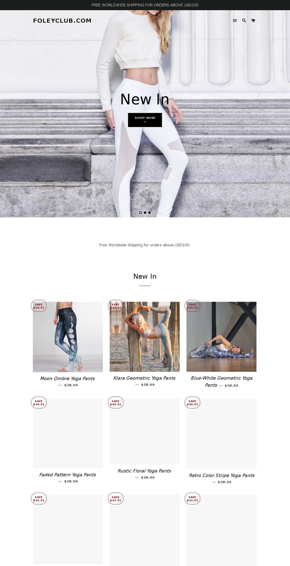 foleyclub.com shopify website screenshot