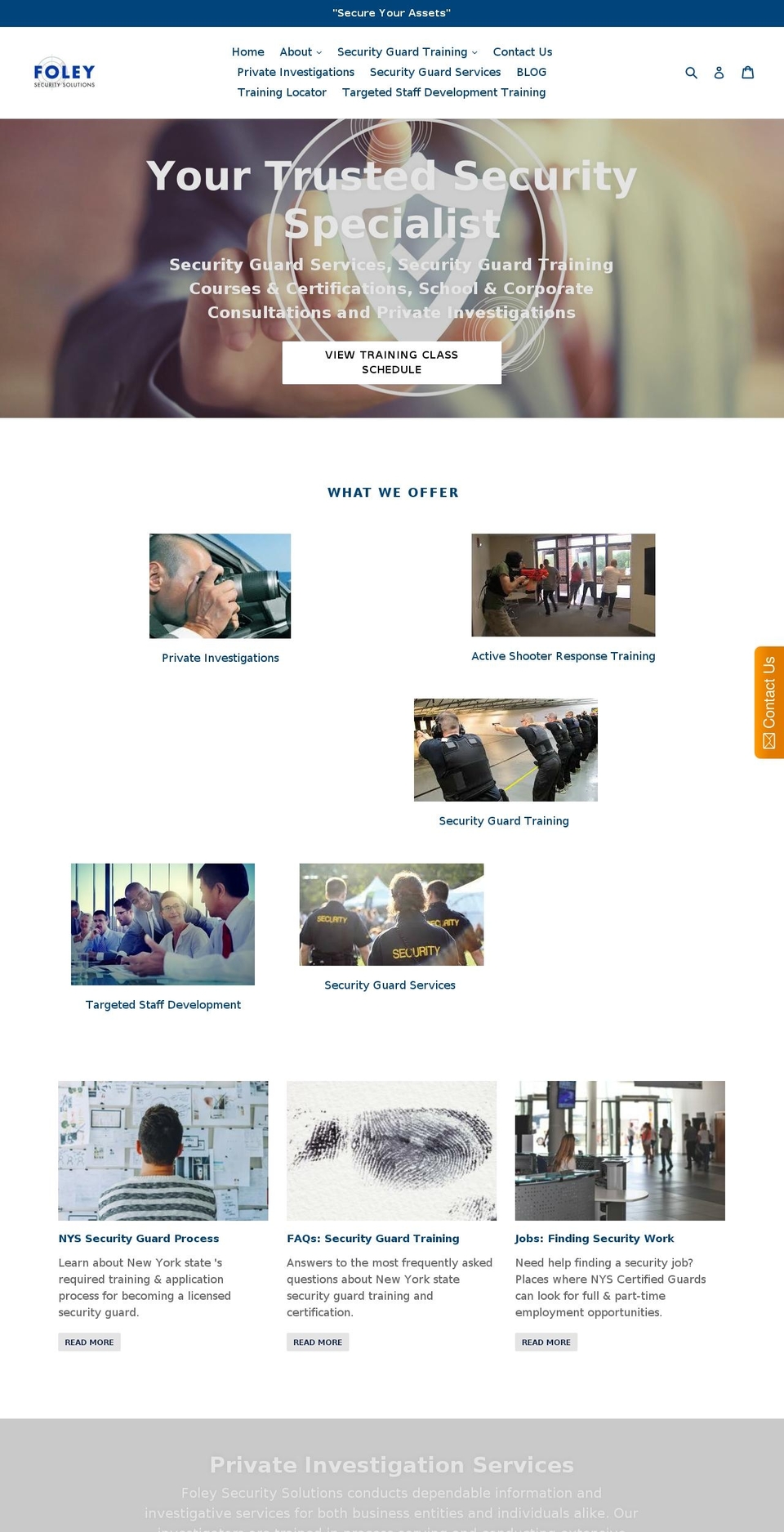 foleysecurity.com — Shopify storefront screenshot