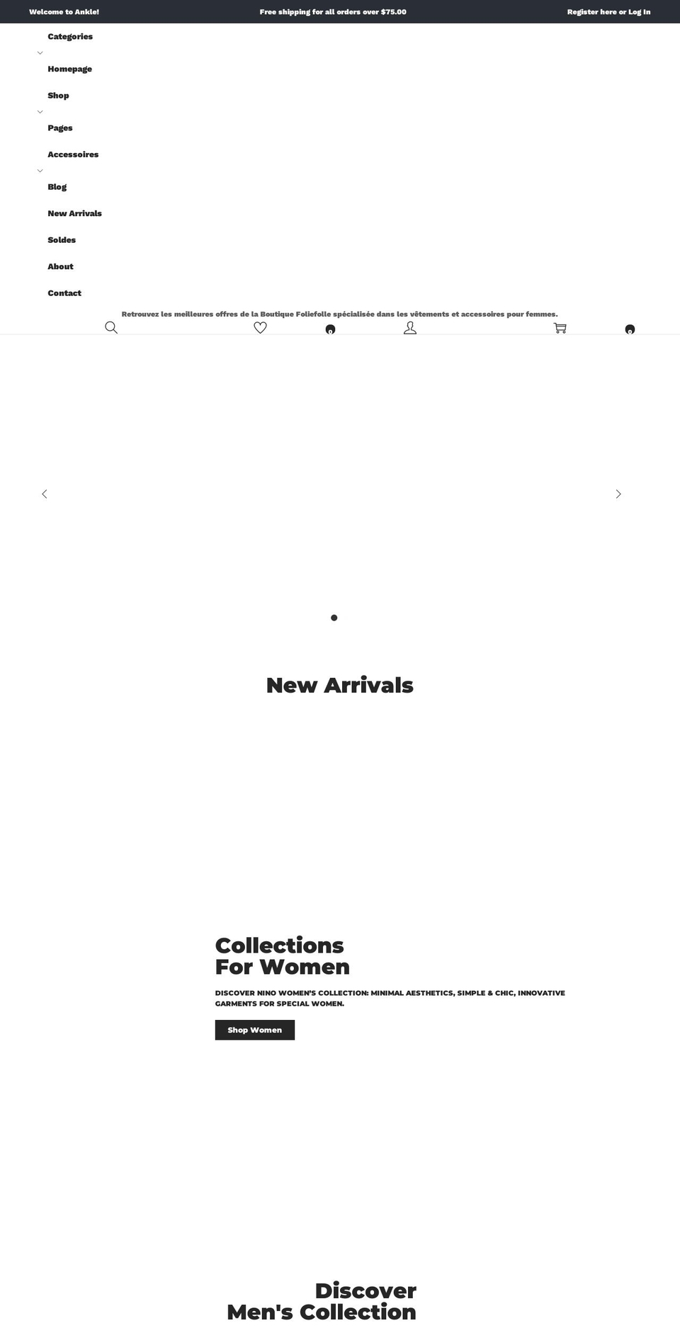 foliefolle.com — Shopify storefront screenshot