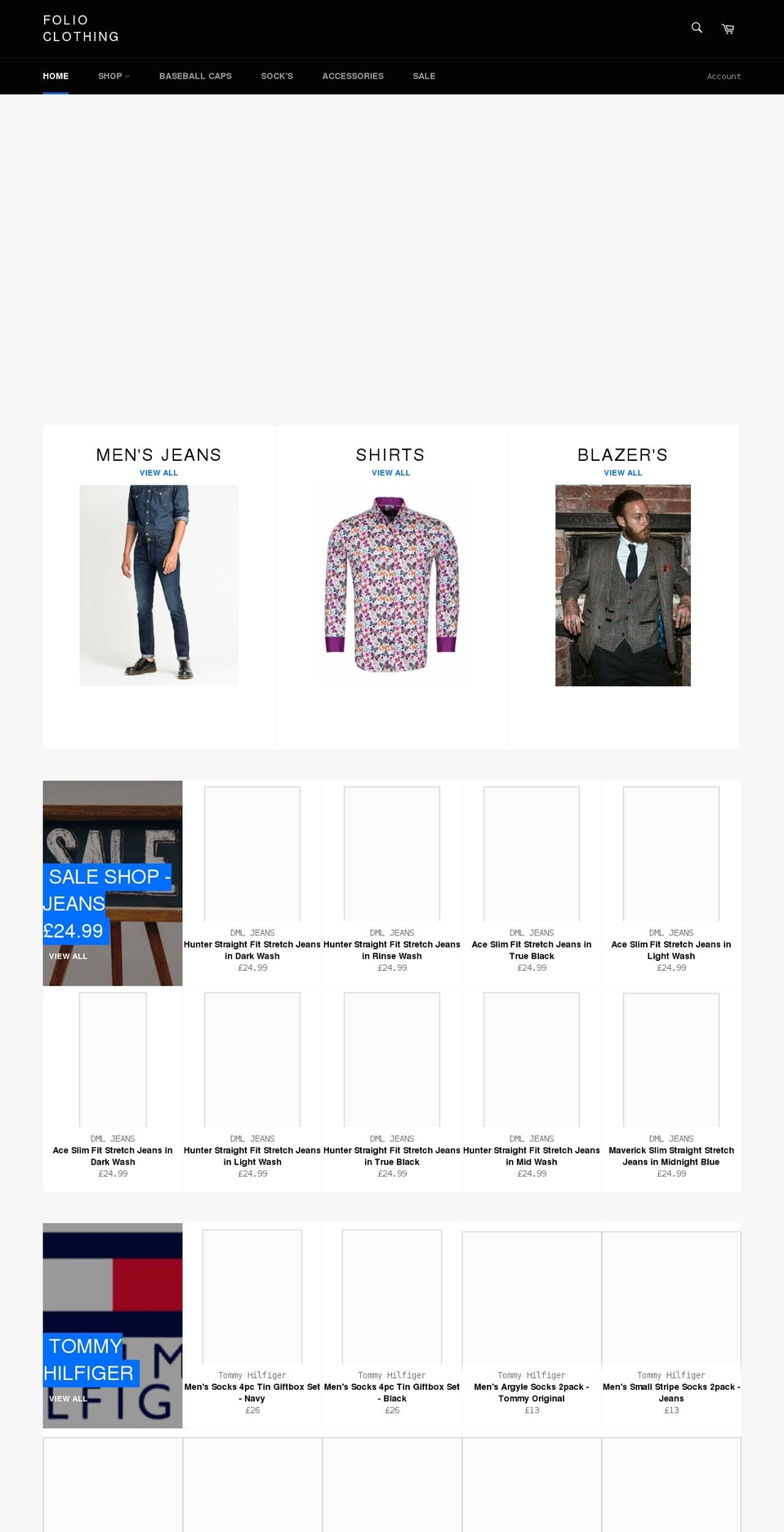 folioclothing.co.uk shopify website screenshot
