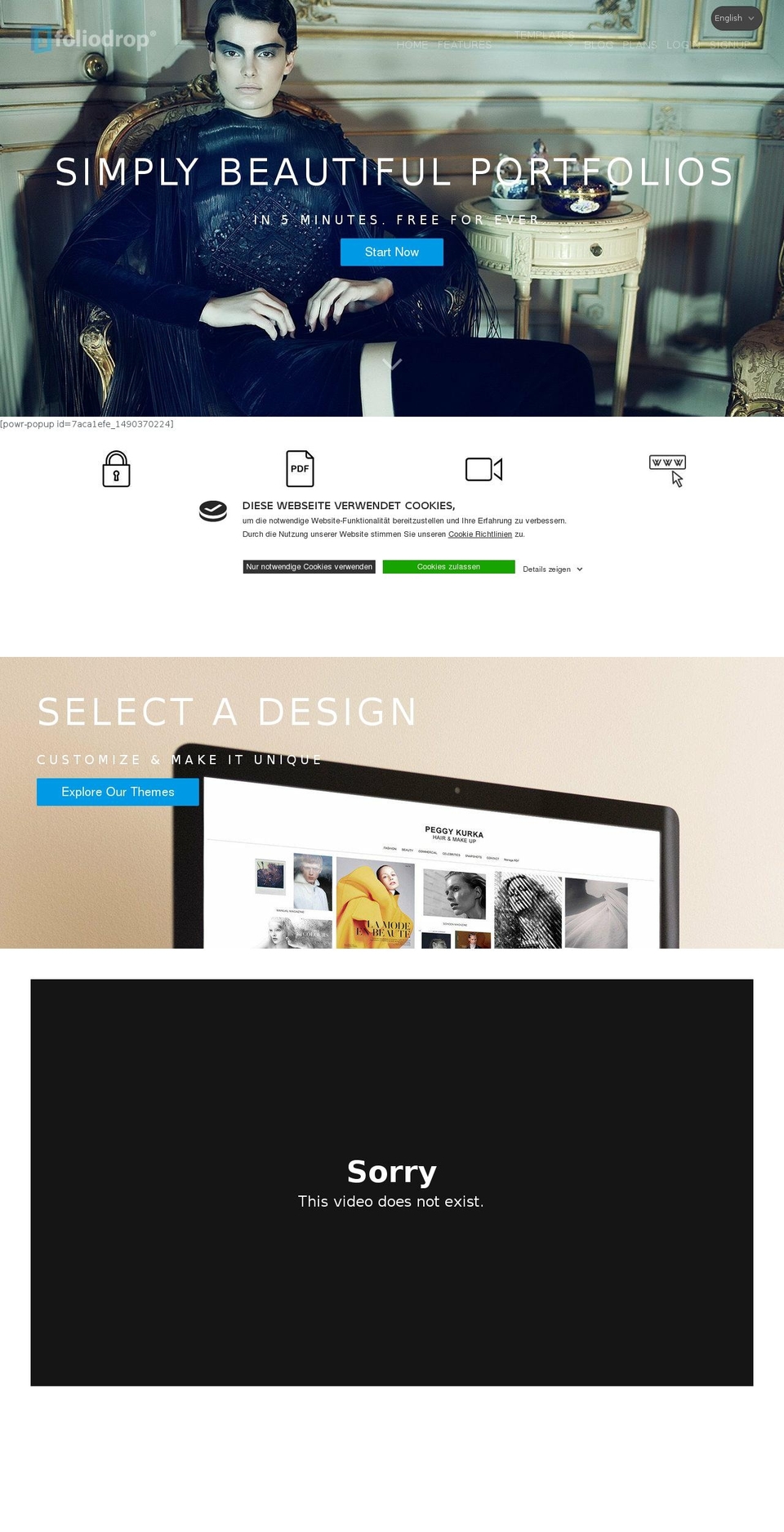 foliodrop-welcome.com shopify website screenshot