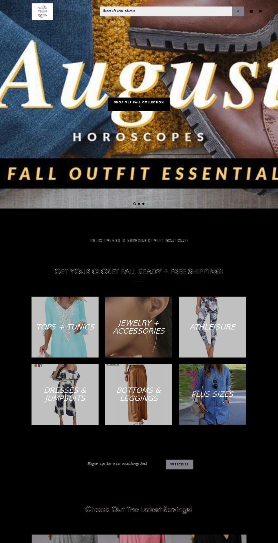 3rd STREET BOUTIQUE Shopify theme site example foliofashion.com