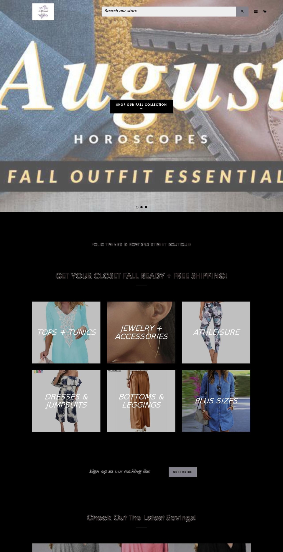 3rd STREET BOUTIQUE Shopify theme site example foliotrendy.com