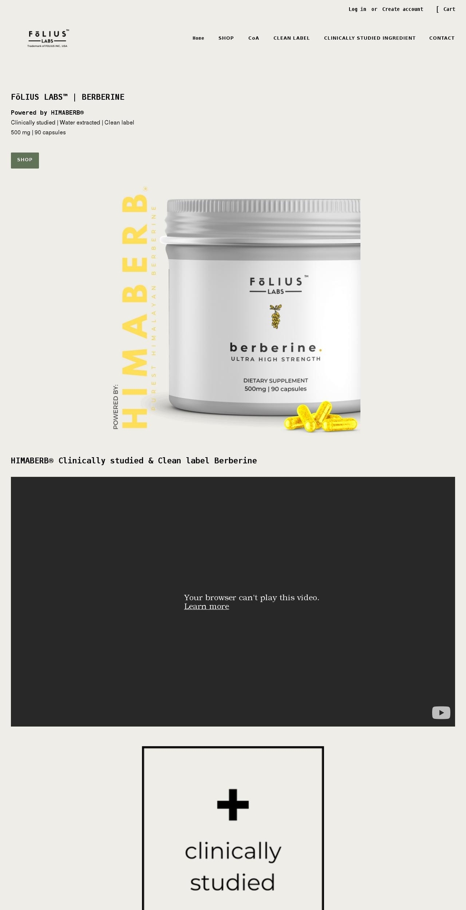 foliuslabs.com shopify website screenshot