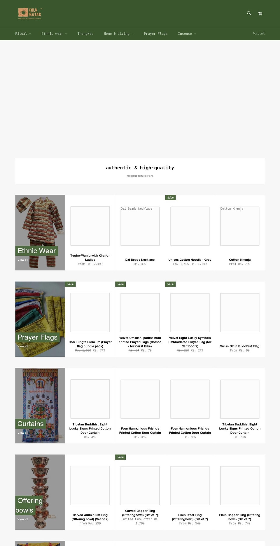 folkbazar.com shopify website screenshot