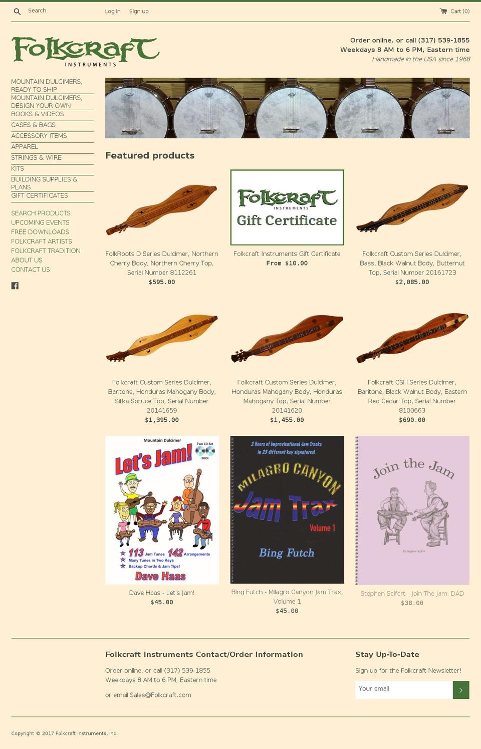 folkcraft.com shopify website screenshot