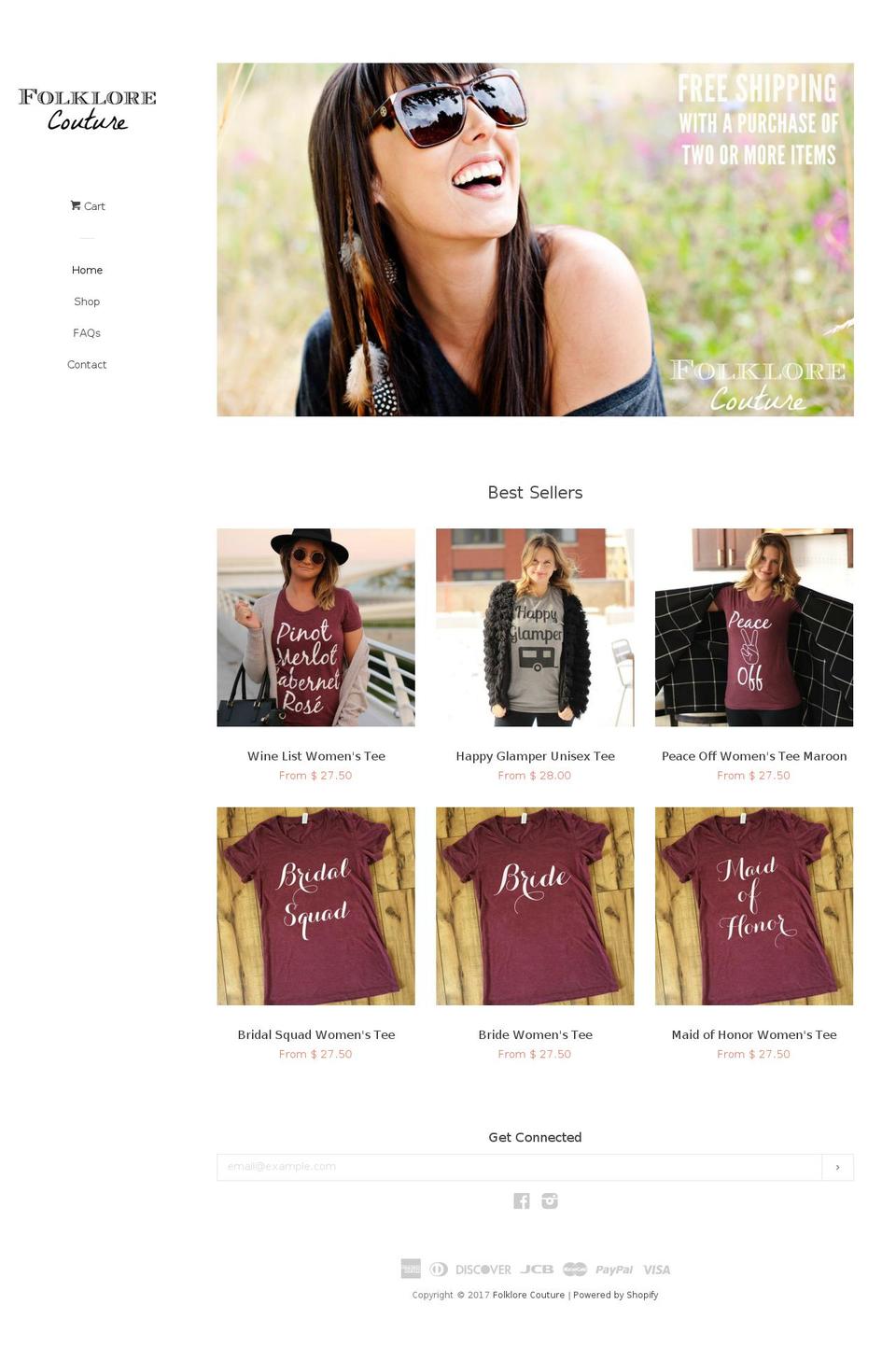 folklorecouture.com shopify website screenshot