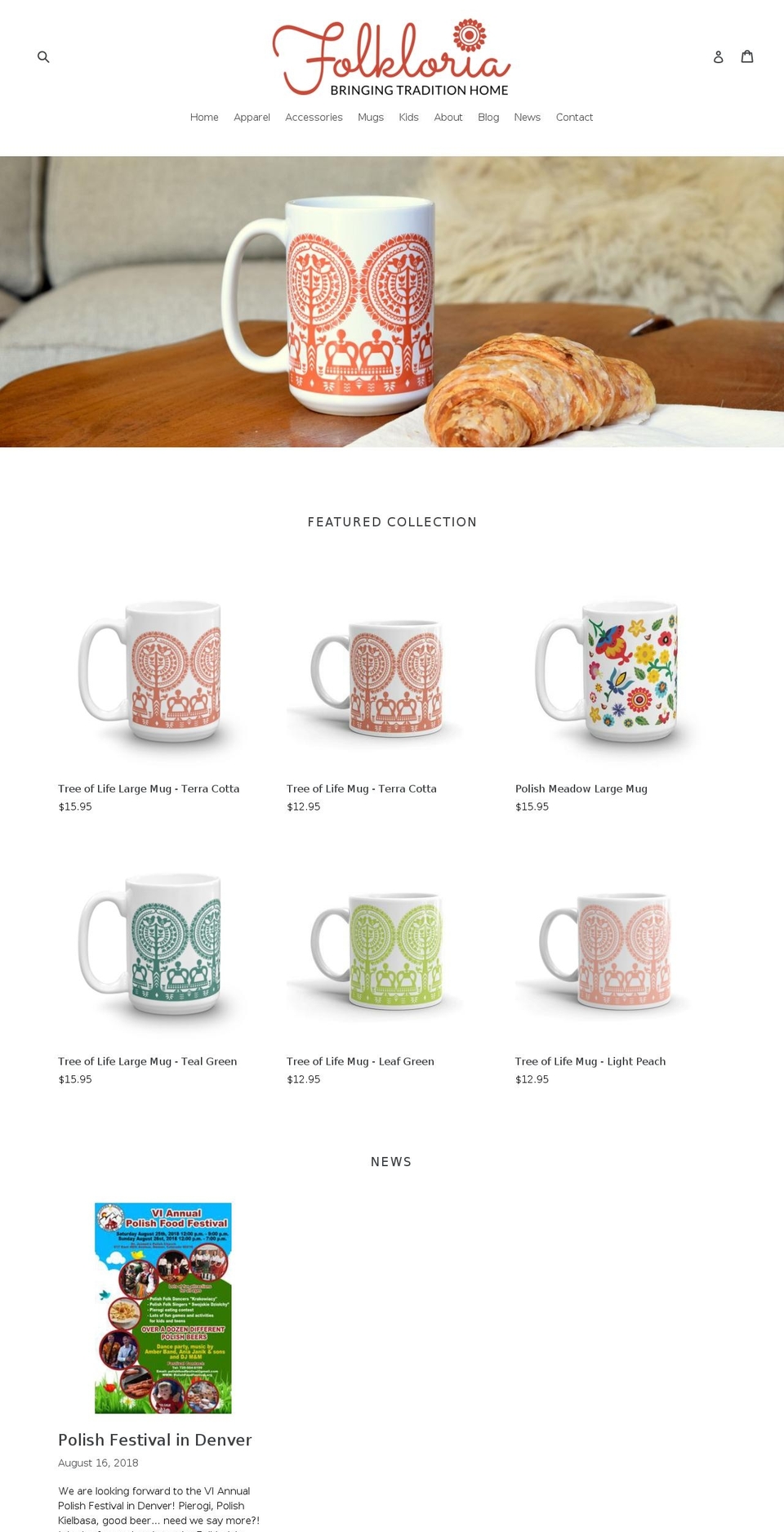 folkloria.com — Shopify storefront screenshot