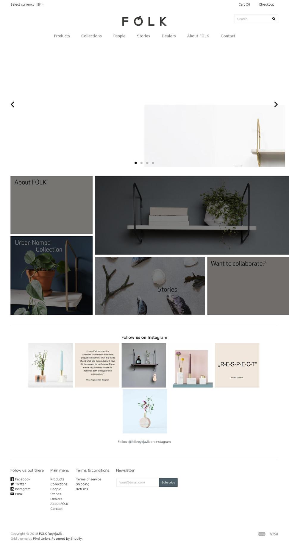 folkreykjavik.com — Shopify storefront screenshot