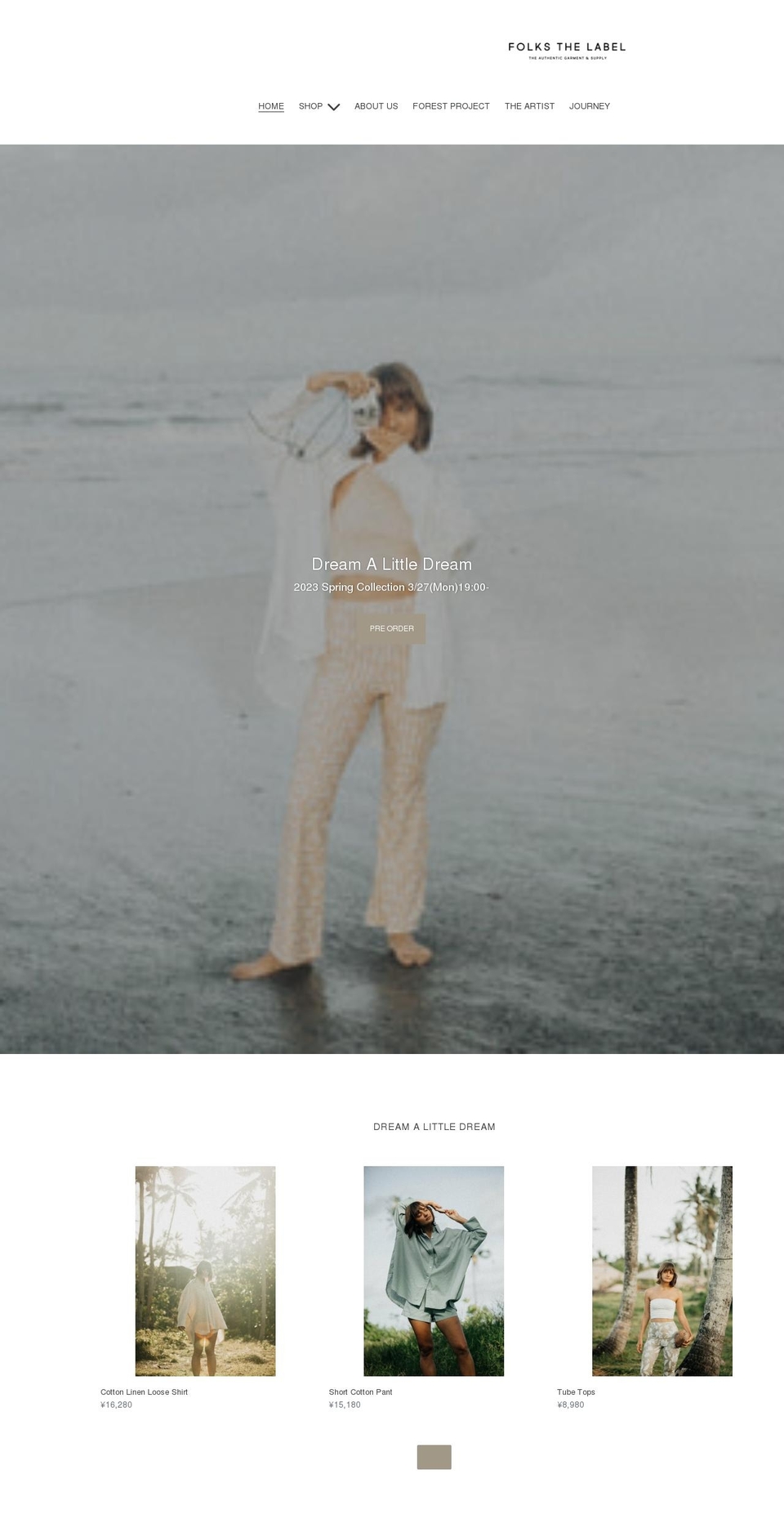 folksthelabel.com shopify website screenshot