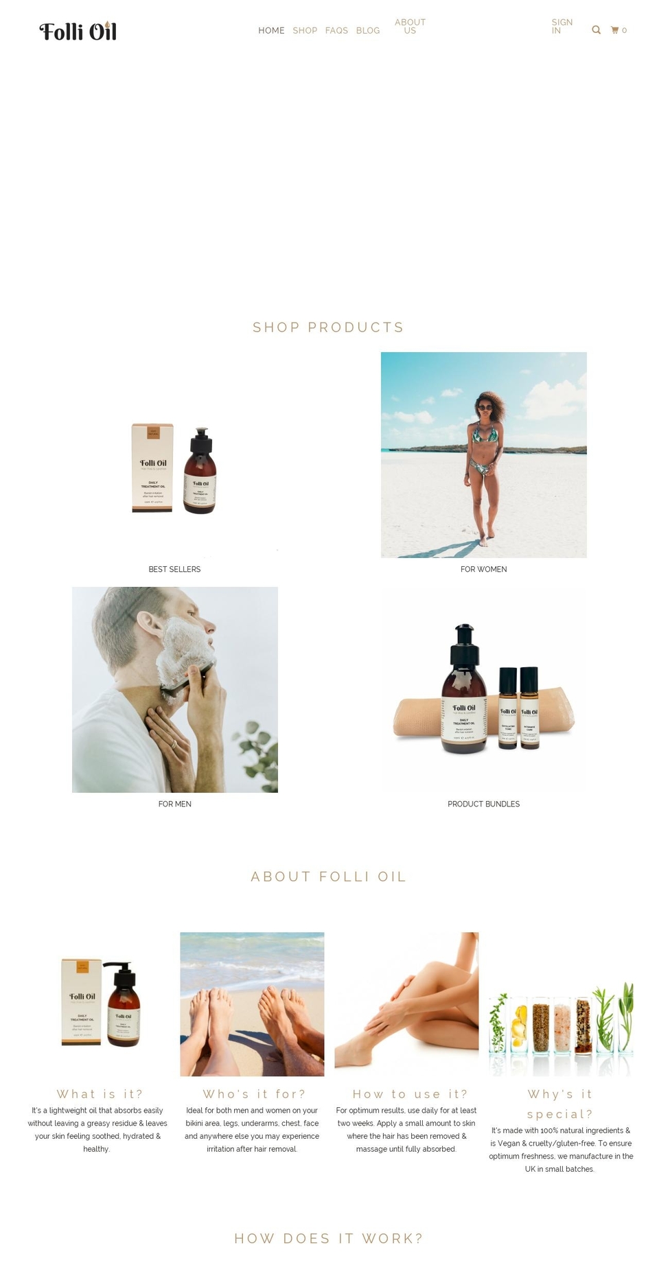 follioil.com — Shopify storefront screenshot