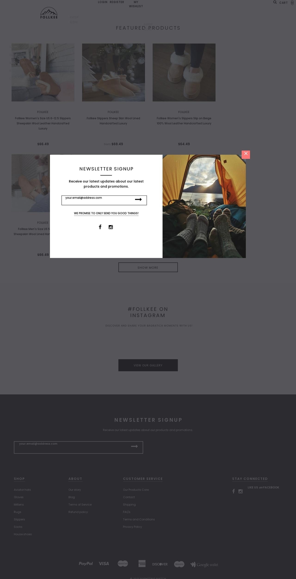 follkee.com shopify website screenshot