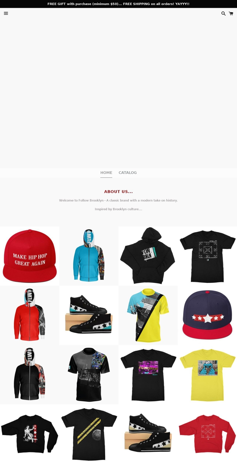 followbrooklyn.com — Shopify storefront screenshot
