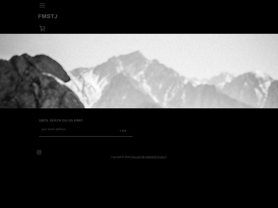 followmestraighttojail.com — Shopify storefront screenshot