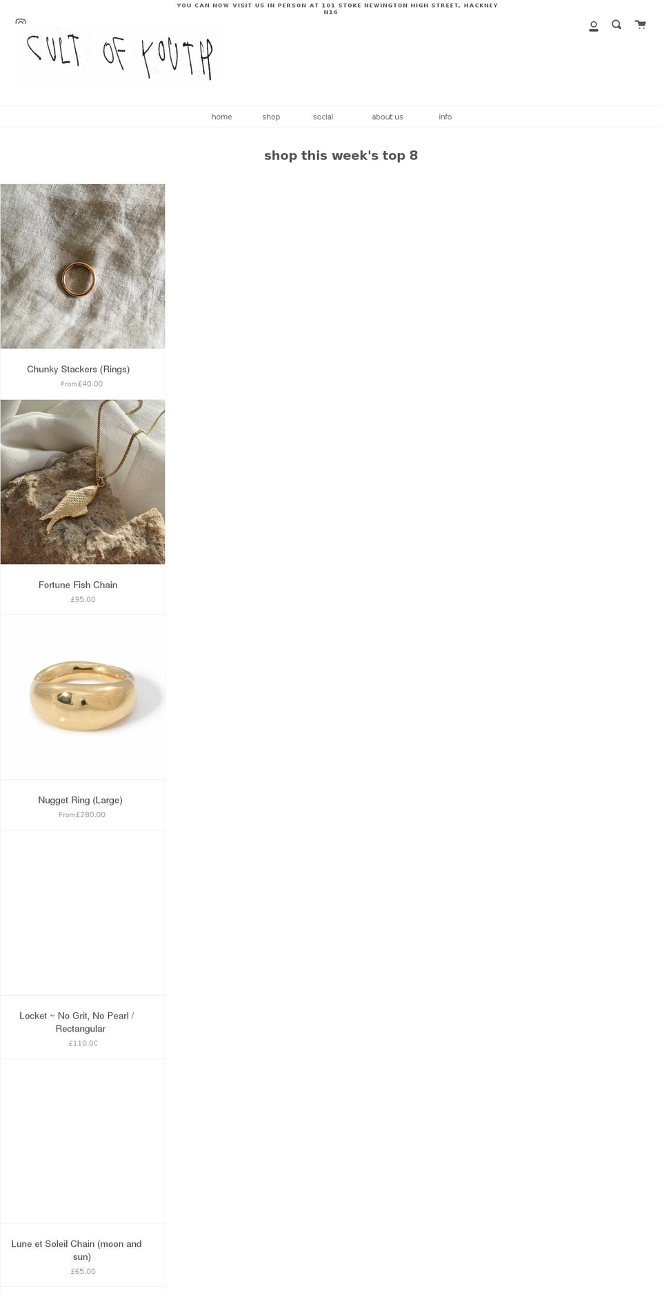 followthecult.com shopify website screenshot