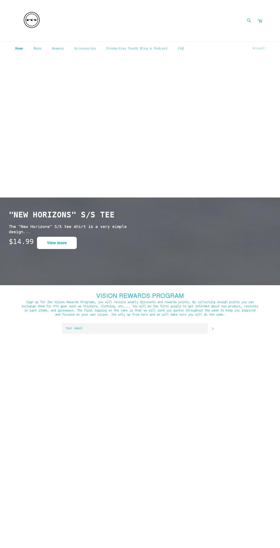 followyourvisionfyv.com shopify website screenshot