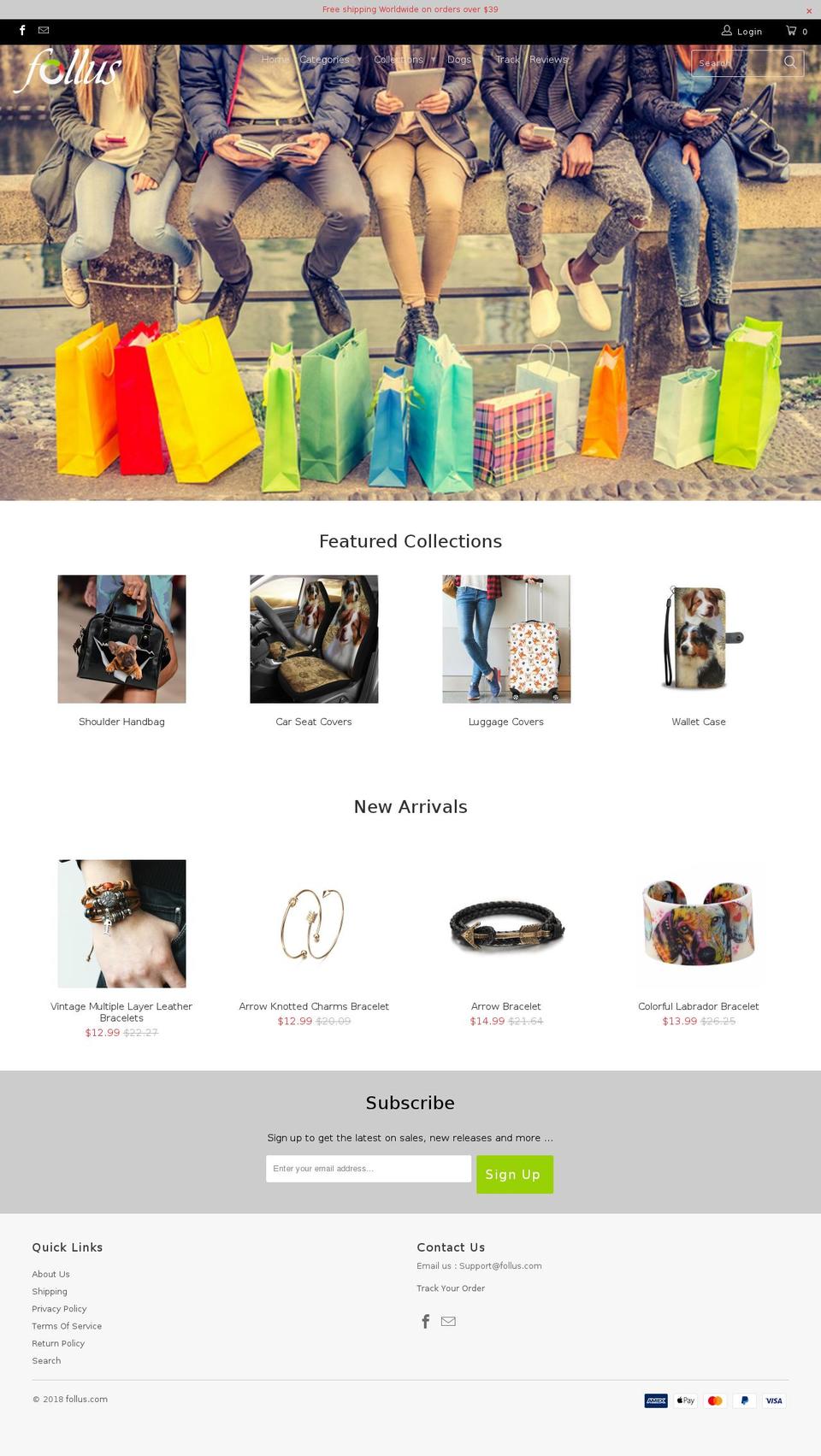 follus.com shopify website screenshot