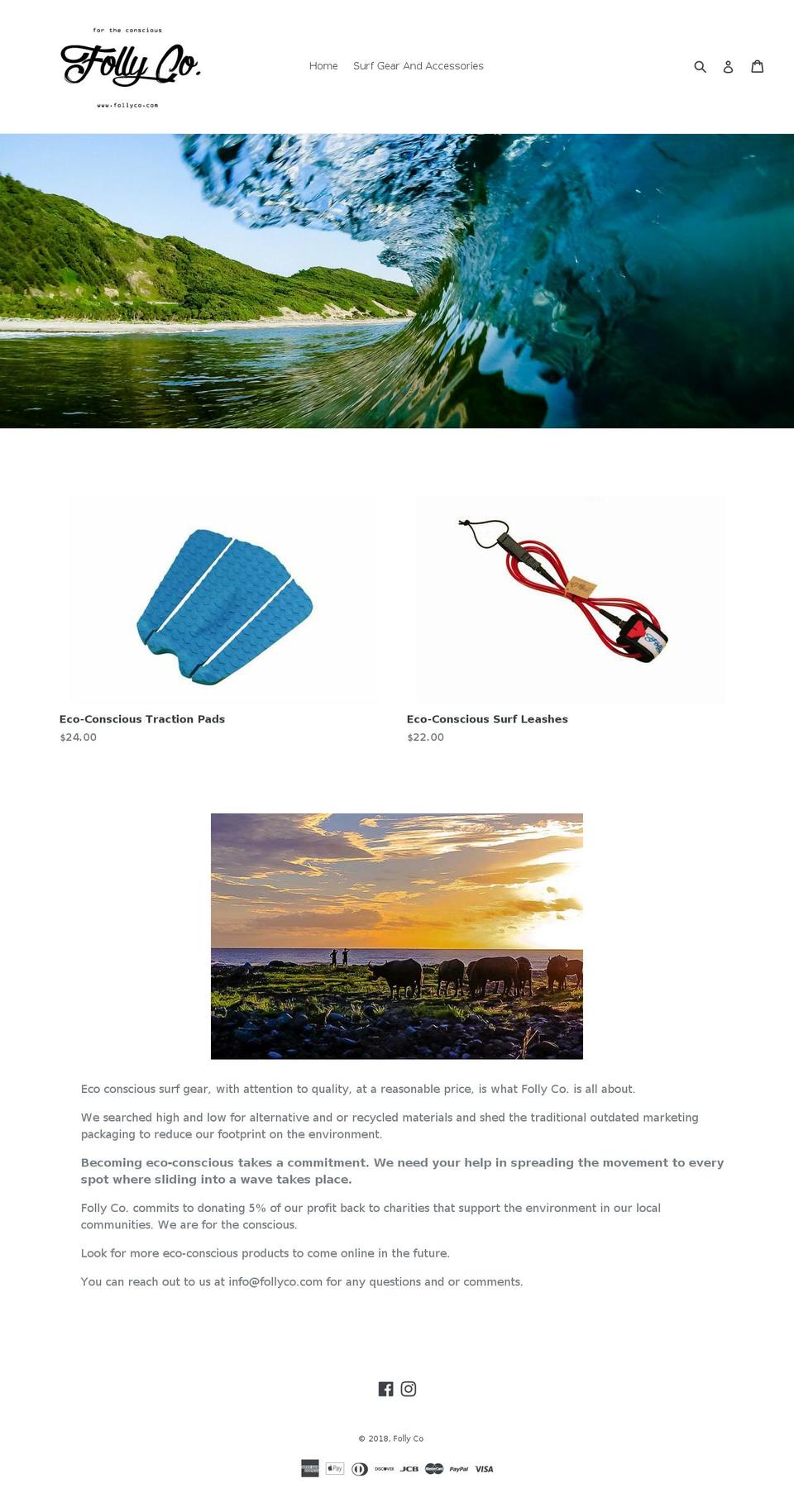follyco.com shopify website screenshot