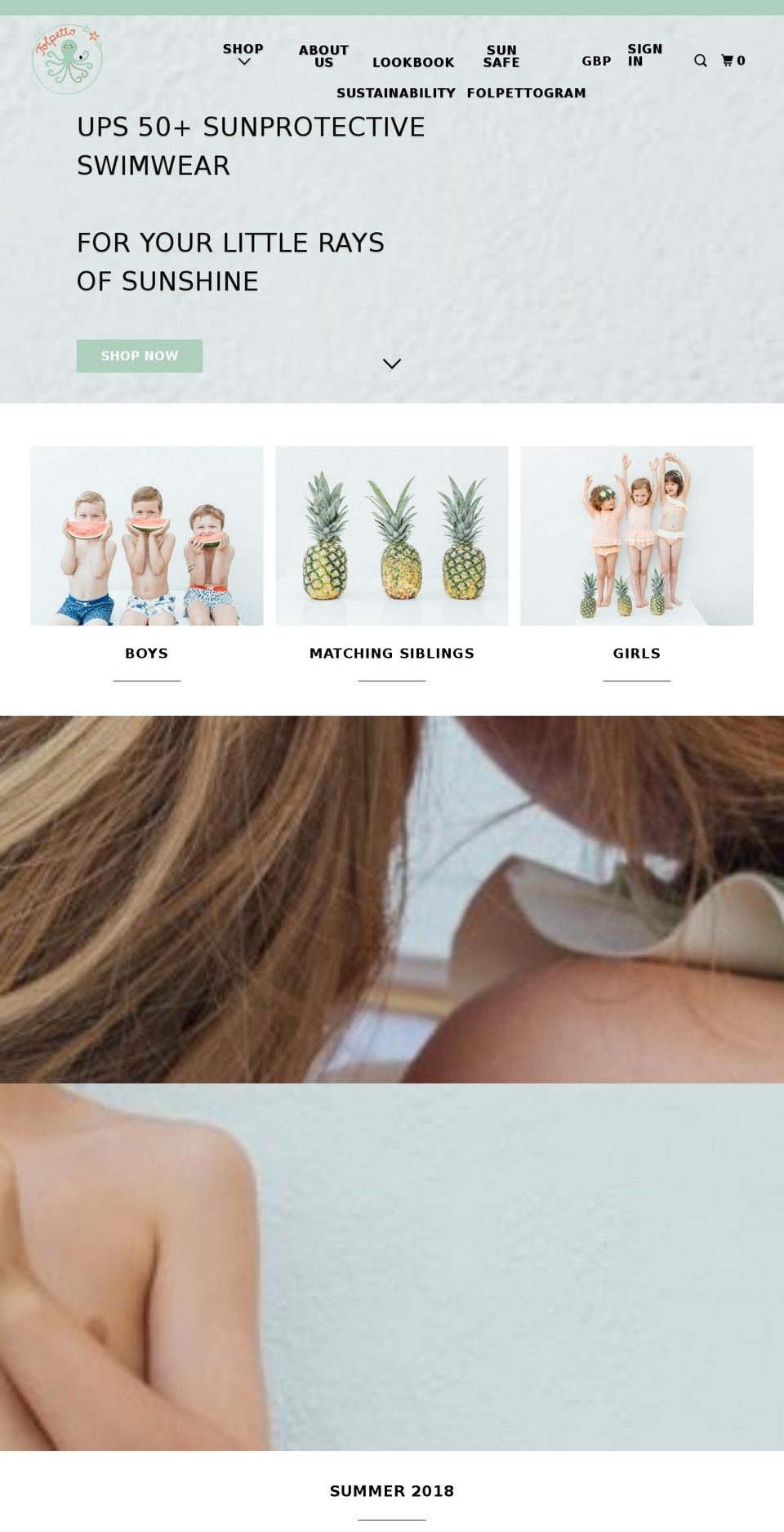 folpetto.com — Shopify storefront screenshot