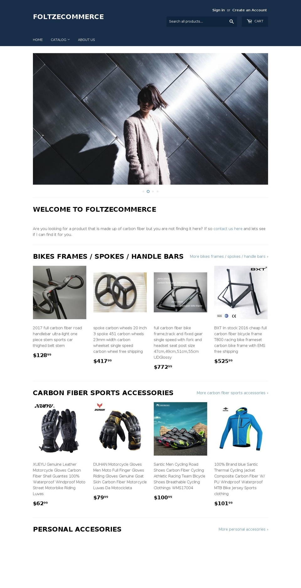 foltzecommerce.com — Shopify storefront screenshot