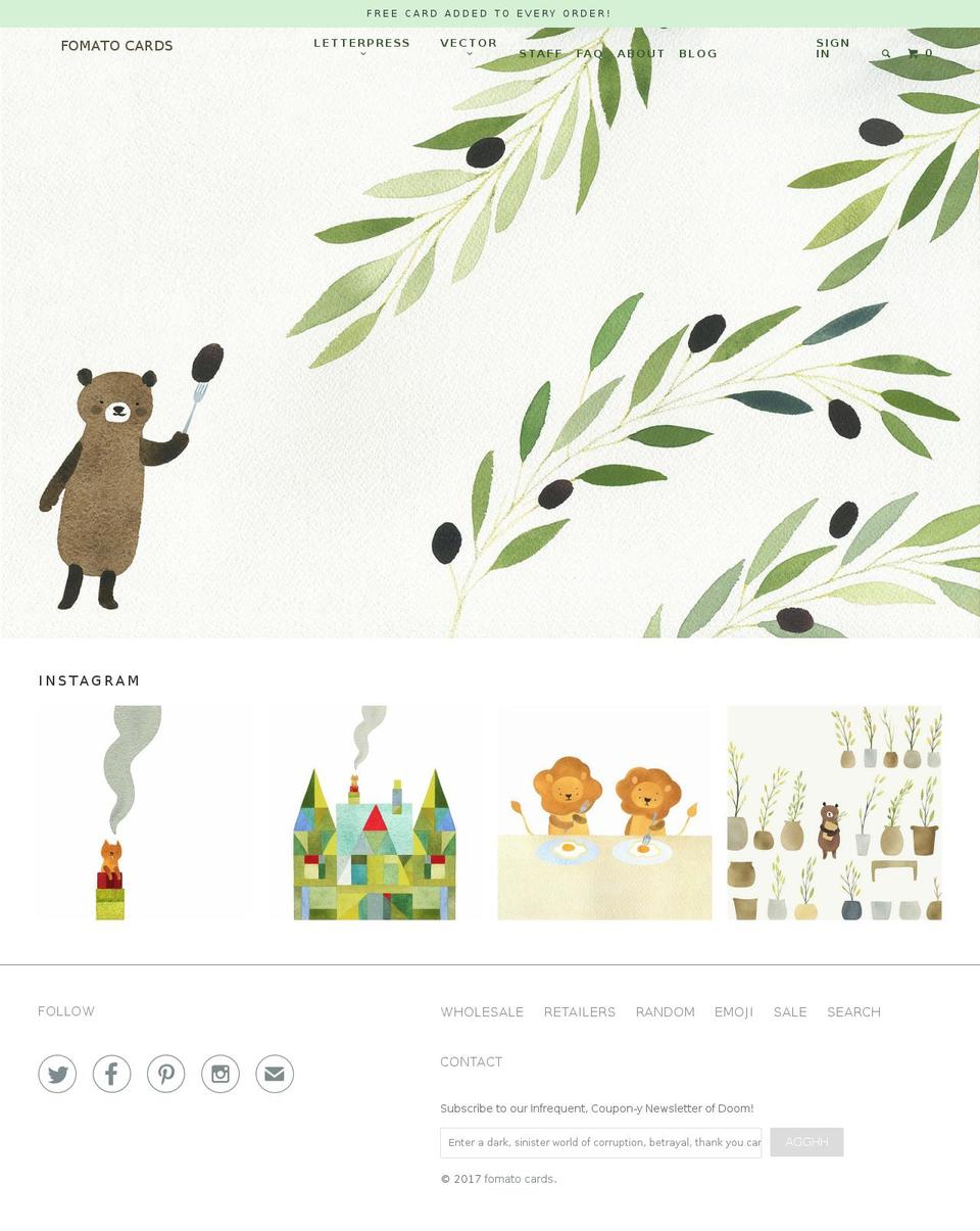 fomato.com shopify website screenshot