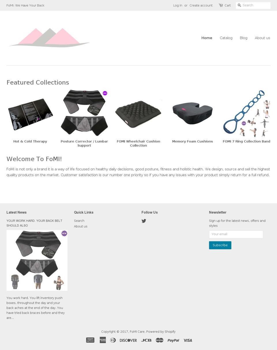 fomicare.com shopify website screenshot