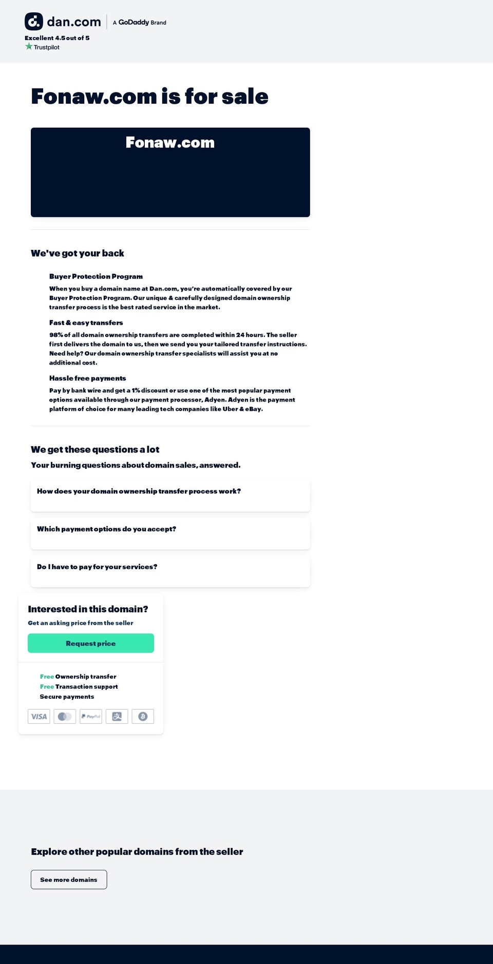 fonaw.com — Shopify storefront screenshot