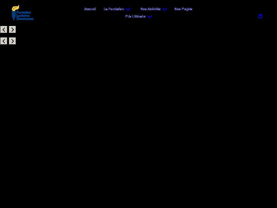 fondationluciennedeschamps.org shopify website screenshot