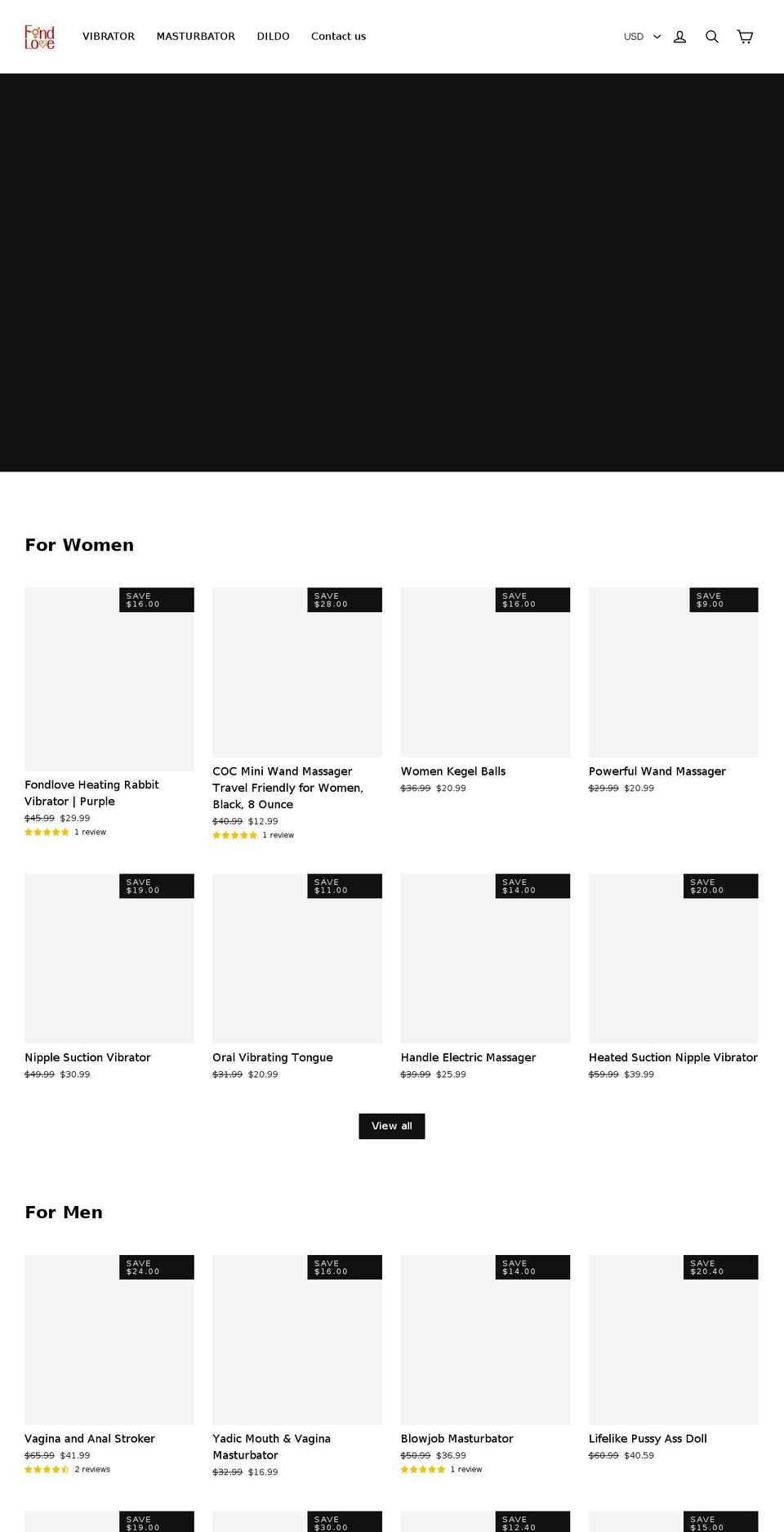 fondlove.com — Shopify storefront screenshot