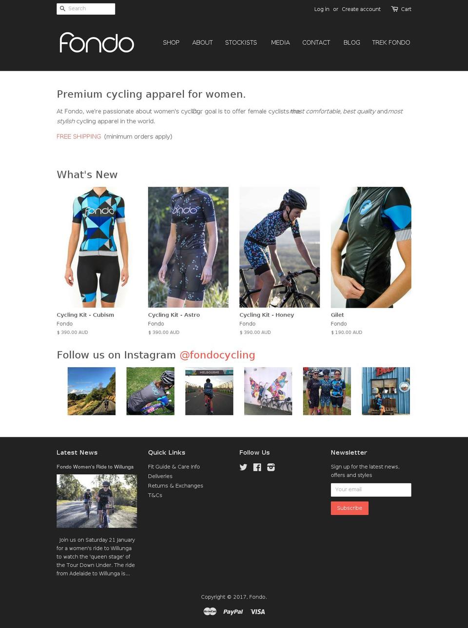 fondo.com.au shopify website screenshot