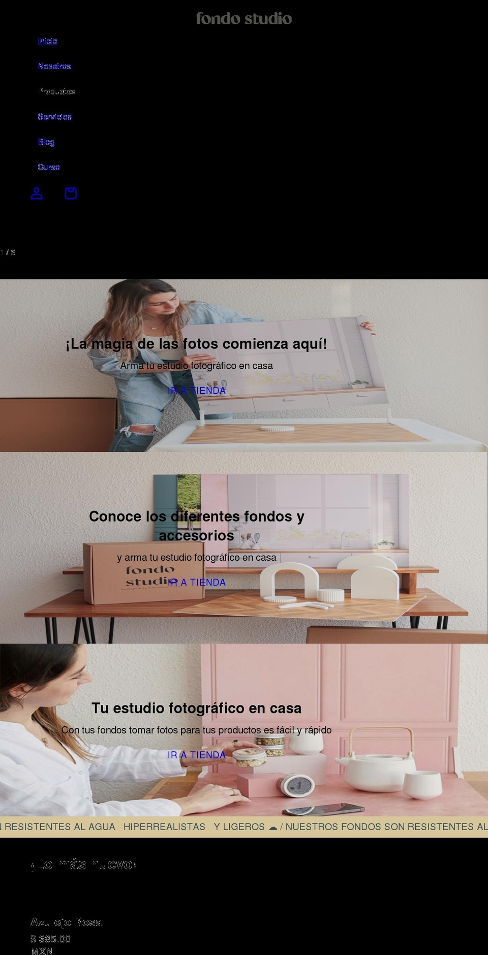 fondostudio.com shopify website screenshot
